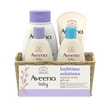 Load image into Gallery viewer, Aveeno Baby Mommy & Me Daily Bathtime Gift Set Including Baby Wash & Shampoo, Calming Baby Bath & Wash, Baby Moisturizing Lotion & Stress Relief Body Wash for Mom, 4 Items