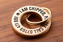 Load image into Gallery viewer, Solid Brass or Stainless Steel, Professionally Engraved & Polished Dog/Pet ID Tag