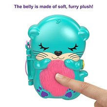 Load image into Gallery viewer, Polly Pocket Otter Aquarium Compact, 2 Micro Dolls, 5 Reveals, 12 Accessories, Pop & Swap Feature, 4 & Up