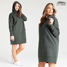 Load image into Gallery viewer, CityComfort Hoodies for Women, Hoodie Dresses for Women UK, Oversized Jumper (M, Khaki)