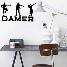 Load image into Gallery viewer, Quanyuchang Gamer Wall Decal, Game Wall Stickers Murals, Vinyl Art Design Gamers World Wall Decor for Teen Kids Boys Bedroom Playroom Home Decoration Wallpaper