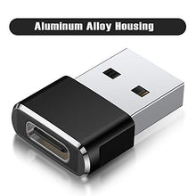 Load image into Gallery viewer, USB C Female to USB A Male Adapter 3 Pack,Type C Charger Plug Power Converter for Apple Watch iWatch 7,AirPods,iPhone 11 12 13 Pro Max,SE,iPad Mini 6 Air 4 5,Samsung Galaxy S20 S21 S22 FE Plus Ultra
