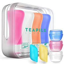 Load image into Gallery viewer, 4 Pack Travel Bottles, TSA Approved Containers, 3oz Leak Proof Travel Accessories Toiletries,Travel Shampoo And Conditioner Bottles,Perfect for Business or Personal Travel, Fun Outdoors 9 Pieces