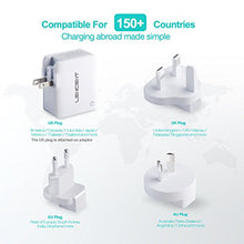 Load image into Gallery viewer, LENCENT USB Charger Plug, 4-Port USB Universal Travel Adaptor Plug, 22W/5V 4.4A Wall Charger with UK/USA/EU/AUS Worldwide Travel Charger Adapter for iPhone, iPad, Android, Tablets and More