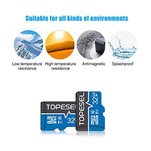 Load image into Gallery viewer, TOPESEL 2 Pack 32 GB MicroSDHC Memory Card Class 10 Micro SD Card UHS-I Ultra High Speed TF Card Up to 85MB/s C10, U1,Blue