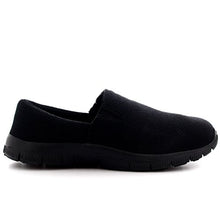Load image into Gallery viewer, Womens Walking Lightweight Casual Mesh Slip On Loafer Sports Trainers - Black - UK3/EU36 - BS0175