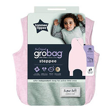 Load image into Gallery viewer, Tommee Tippee Baby Sleep Bag with Legs, The Original Grobag Steppee, Baby Romper Suit, Soft Cotton-Rich Fabric, 6-18m, 1.0 Tog, Pink Marl
