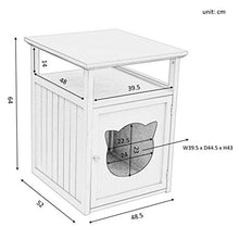 Load image into Gallery viewer, Cherry Tree Furniture BASTET Wooden Cat Cave Bedside Cabinet | Litter Box | Cat House Nightstand (White)