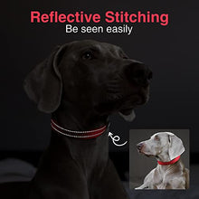 Load image into Gallery viewer, MASBRILL Reflective Dog Collar, Adjustable Nylon Dog Collar with Soft Neoprene Padded, Breathable Pet Collar for Puppy Small Medium Large Dogs, Red, M