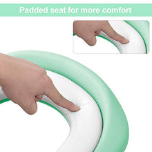 Load image into Gallery viewer, KEPLIN Toddler Toilet Training Seat Ladder with Sturdy Non-Slip Wide Step and Soft Cushion (Green)