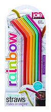 Load image into Gallery viewer, Joie Kitchen Gadgets 12711 Joie Rainbow Reusable Silicone Straws with Cleaning Brush, Set of 6, Colors May Vary