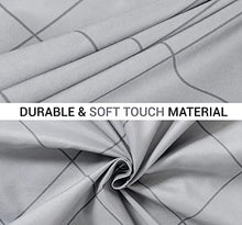 Load image into Gallery viewer, LAZZARO King Size Duvet Set, Non-Iron Kingsize Duvet Covers Bedding Sets, 3 Pcs with Zipper Closure + 2 Pillowcases 230 cm x 220cm Black/White/Grey