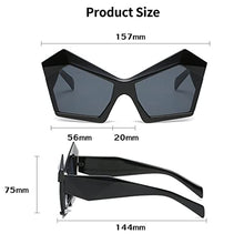 Load image into Gallery viewer, Dollger Cat Eye Sunglasses Trendy Women Butterfly UV400 Glasses Vintage Classic Irregular Polygon Oversized Unique Party Sunglasses