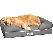 Load image into Gallery viewer, PetFusion Large Dog w/Solid 10 cm Memory Foam, Waterproof liner, YKK premium zippers. Breathable cotton blend, removable & easy to clean. (Replacement covers & blankets also avail)