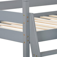 Load image into Gallery viewer, Treehouse Bed,Mid Sleeper Bed kids,Cabin Bunk Bed Loft Bed for Kids,Children Bed Frame with Ladder,90X190CM(3FT,Gray)