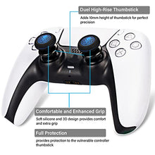 Load image into Gallery viewer, Playrealm FPS Thumbstick Extender & Printing Rubber Silicone Grip Cover 2 Sets for PS5 Dualsenese & PS4 Controller (Cthulhu Deep Sea)