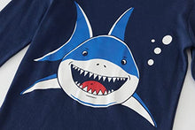 Load image into Gallery viewer, Boys Pyjamas Dinosaur Planet Kids Pjs Sets 100% Cotton Nightwear Toddler Clothes Long Sleeve Sleepwear 2 Piece Outfits 2-10 Years (7-8 Years, Shark Blue)