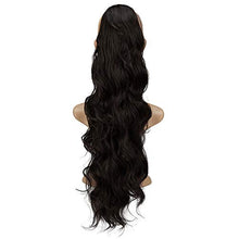 Load image into Gallery viewer, CULKET 24 Inch Ponytail Extensions for Women Synthetic Long Wavy Drawstring Ponytail Clip On Extension Body Wave Curly Ponytail Hairpiece for Women 2#