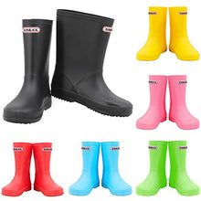 Load image into Gallery viewer, Zorax - UK2 Adult - EU33 - Black Girls Boys Waterproof Non-Slip Kids Motorbike Rain Boots Kids Rain Shoes Wellies Unisex Children Wellington Boots
