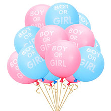 Load image into Gallery viewer, Jomnvo 24 PCS Boy or Girl Latex Balloons 12 Inch Pink Blue Balloons Gender Reveal Balloons for Baby Shower Gender Reveal Decoration (24)