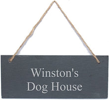 Load image into Gallery viewer, Go Find A Gift Personalised Engraved Hanging Rectangle Slate Plaque Sign - 25x10cm
