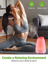 Load image into Gallery viewer, InnoGear Essential Oil Diffuser, 150ml Ultrasonic Humidifier Adjustable Mist Mode Quiet Operation Waterless Auto-Off for Home Office Yoga (Basic White)
