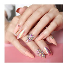 Load image into Gallery viewer, Press on Nails False Nails Fake Nails 24 Pcs Stiletto False Nails 3D Diamond Fake Nail Tip with Hologram False Nails