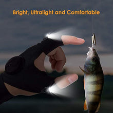 Load image into Gallery viewer, Father's Day Gifts Gloves with Lights - Gifts for Men Women Him Fishing Accessories LED Gloves Gadgets for Dad, Flashlight Lights Gloves for Walk the Dog | Repair | Working