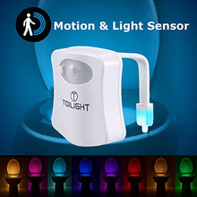 Load image into Gallery viewer, The Original Toilet Bowl Night Light Gadget. Motion Sensor Funny LED Novelty Bathroom Accessory. Gifts for Mothers Day Fathers Day Christmas. Birthday Presents. Cool Fun Gift for Men Women Dad