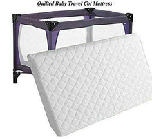 Load image into Gallery viewer, Travel Cot Bed- Travel Cot Mattress Cot Bed Fully Breathable Foam Mattress & Poly Cotton Cover for Baby Comfort 95cm x 65cm x 5cm by TOP STYLE COLLECTION (95cm x 65cm x 5cm)