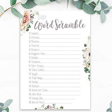 Load image into Gallery viewer, Little Angels Jamboree Baby Shower Games - The Ultimate Big Baby Shower Game Bundle 5 in 1 BOHO Floral Design