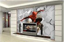 Load image into Gallery viewer, Custom 3D Photo Wallpaper Batman Iron Man Wallpaper Spiderman Mural Mural Boy Bedroom Living Room TV Background Wall Room Decoration