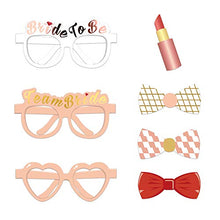 Load image into Gallery viewer, Konsait 23Pcs Hen Party Photo Booth Props Team Bride Selfie Props Rose Gold Wedding Bridal Shower Hen Night Do Party Game Accessories