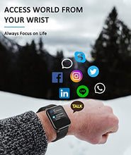 Load image into Gallery viewer, ANCwear Smart Watch, 1.69" Touch Screen Running Watch with Pedometer, Blood Pressure and Heart Rate Monitor, IP68 Waterproof Smartwatch for Men Women Ladies, Compatible Android iPhone Smartphone