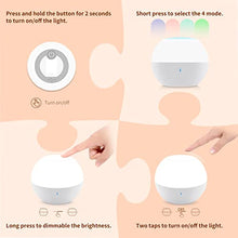 Load image into Gallery viewer, Baby Night Light, Night Light for Toddler, Touch Control, Nursing Light for Baby, Night Lamp for Bedroom, Non-Toxic Material, Waterproof, USB Chargeable, 2700-6500K+RGB 16Million Colors Dimmable