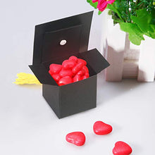 Load image into Gallery viewer, KATOOM Graduation Candy Boxes, 30pcs Doctoral Cap Shaped Gift Box Black Graduation Celebration Treat Candy Chocolate Sweet Box with Yellow Tassel for Graduation Ceremony Party