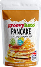 Load image into Gallery viewer, Groovy Keto Pancake & Waffle Mix | Low Carb | Keto Friendly | Sugar Free - Great alternative to Sweet American Style Pancakes - No Added Sugar, Diabetic Friendly, High Protein & Fibre - 240g pouch