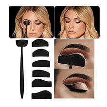 Load image into Gallery viewer, 6 in 1 Eyeshadow Stamp Eyeshadow Crease Line Kit, Silicone Eyeshadow Stamp Crease Cut Crease Tools, Reusable Eyeshadow Pads Lazy Quick Eyes Makeup Tool for Women Girls