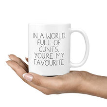 Load image into Gallery viewer, in A World Full of Cunts, You're My Favourite Mug - Profanity Mugs Insult Saying Friend Funny Gift Shut Up Birthday Office Secret Santa Profanity Rude ©TeheGifts