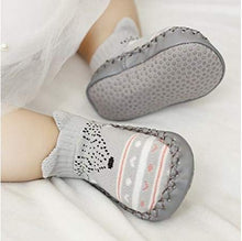 Load image into Gallery viewer, XM-Amigo 4 Pairs of Baby Boys Girls Indoor Slippers Anti-Slip Socks Shoes, Blue Set01, 0-6 Months