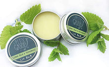Load image into Gallery viewer, Lemon Balm and Peppermint Lip Balm - all natural, coldsore prevention, palm oil free, cruelty free, plastic free, moisturising lip balm, handcrafted in the UK - 10ml