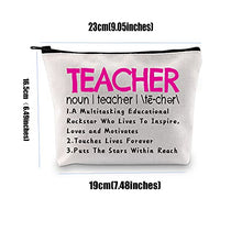 Load image into Gallery viewer, Teacher Definition Makeup Bag Funny Teacher Gift Teacher Appreciation Gifts for Women Teacher Bag Teacher Pencil Pouch Travel Toiletry Bag Gift(Stars Within Reach )