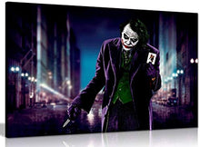 Load image into Gallery viewer, Joker & Card Batman Canvas Wall Art Picture Print (18x12in)