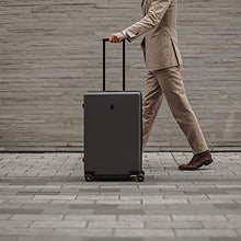 Load image into Gallery viewer, LEVEL8 Suitcase Hand Luggage Suitcases Lightweight 100% PC Trolley Case Micro-Diamond Textured Design, Carry on Luggage with 8 Spinner Wheels,TSA Approved Hard Shell Suitcase (66cm, 65,Dark Grey)