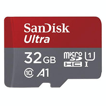 Load image into Gallery viewer, SanDisk Ultra 32GB microSDHC Memory Card + SD Adapter with A1 App Performance up to 98MB/s, Class 10, U1