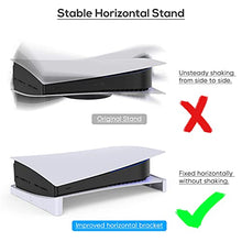 Load image into Gallery viewer, Horizontal Stand Compatible with PS5 Disc & Digital Edition Console, Base Stand Holder for PS5 Accessories with Anti-Slip Mads Compatible with PS5 Disc & Digital Editions Console
