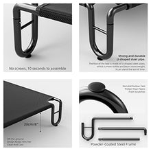 Load image into Gallery viewer, FAYDUDU Elevated Dog Bed Portable Raised Dog Beds with Washable and Breathable Mesh Large Dog Bed Lifted for Indoor and Outdoor Use (L, Black)