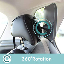 Load image into Gallery viewer, Onco Baby Car Mirror - 100% Shatterproof Baby Car Mirror for Back Seat - Drive Safe and Monitor Your Child - Essential Baby Accessories for New Parents - Winner of MadeForMums Awards