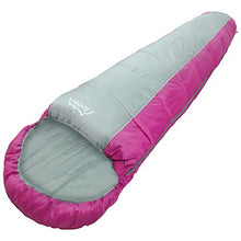 Load image into Gallery viewer, Andes Nevado 400 Mummy Sleeping Bag Warm 400GSM Filling - Compression Carry Bag Included - Ideal For Camping, Hiking, Backpacking, DoE Awards, Festivals Waterproof