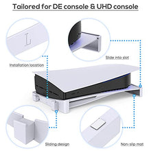Load image into Gallery viewer, Horizontal Stand Compatible with PS5 Disc & Digital Edition Console, Base Stand Holder for PS5 Accessories with Anti-Slip Mads Compatible with PS5 Disc & Digital Editions Console